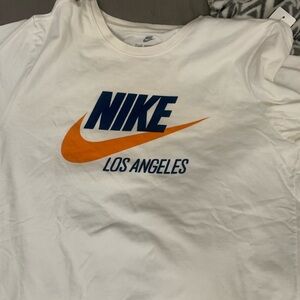 Vintage Nike LOS ANGELES The Nike Tee White T-Shirt Men’s Size Large